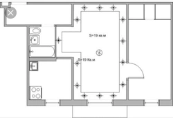 Ceiling diagram in the living room photo