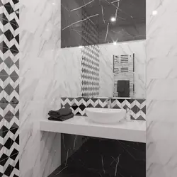Bathroom tiles geometry photo