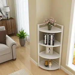 Corner shelving units for living room photo