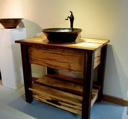 Photo Of Wooden Bathroom Furniture