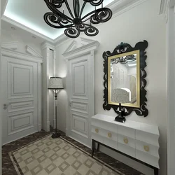 Classic mirror in the hallway photo