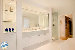 Зеркало в ванную фото встроенное