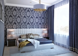 Openwork wallpaper in the bedroom photo