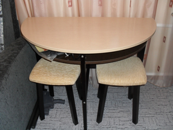 Semicircular table for the kitchen photo