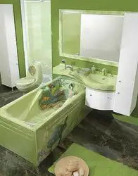 Green sink for bathroom photo