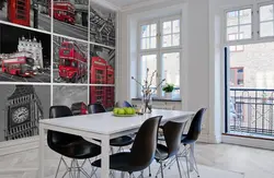 Kitchen design with city photo