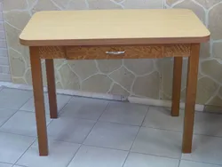 Kitchen tables with drawer photo