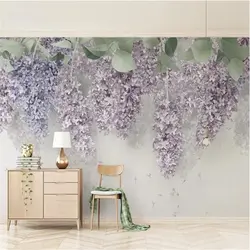 Bedroom Design Photo Flower Wallpaper