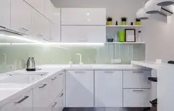 White kitchen handles photo