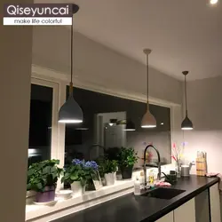 Люстры одна лампочка в кухне фото