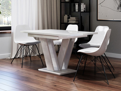 White sliding kitchen table photo