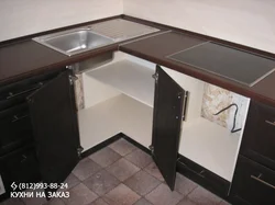 Шкафчик на столешнице на кухне фото