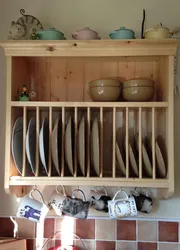 Shelves For Dishes In The Kitchen Photo