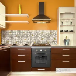 Plastic tiles for kitchen photo