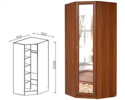 Corner Wardrobe In The Bedroom Photo Shatura