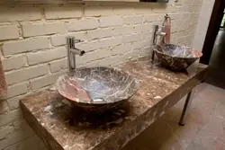 Раковины из мрамора для ванной фото
