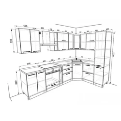 White Corner Kitchens With Photo Dimensions