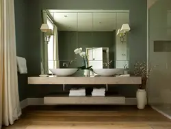 Дизайн ванны раковины и зеркала фото
