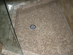 Tile rug in the bathroom photo