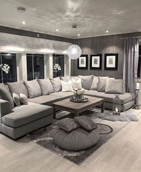 Living rooms with large sofas photo