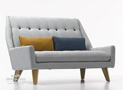 Sofa with legs in the kitchen photo