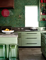 Плитка Для Кухни Зеленого Цвета Фото