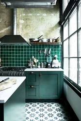 Green Kitchen Tiles Photo