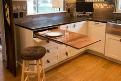 Kitchen with built-in table design photo