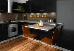 Kitchen with built-in table design photo
