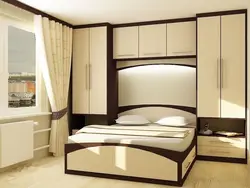 Спальня Встроенная Мебель С Кроватью Фото