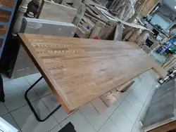 Ash countertop for kitchen photo