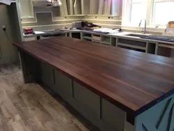 Ash countertop for kitchen photo