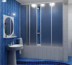 Bathroom partition made of plastic photo