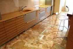 Stone Floor In The Kitchen Photo