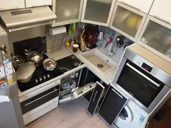 Встроенная кухонная техника для маленькой кухни фото