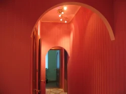 Plasterboard arches photo in the hallway with your own