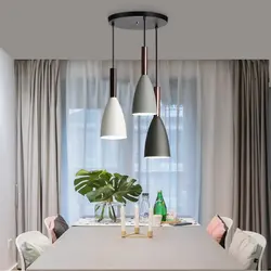 Chandelier With One Shade For The Kitchen Photo
