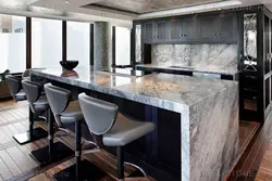 Photo Of Kitchen Bar Counters Made Of Marble