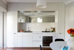 Full-wall wall cabinets in the kitchen photo
