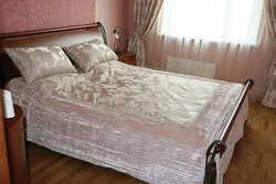 Сшить Покрывало На Кровать Из Портьерной Ткани В Спальню Фото