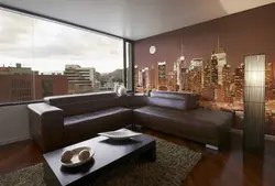 Living room interior city