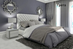 Silver bedroom interior