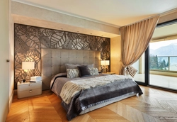 Bedroom interior silk