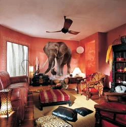 African Living Room Interior