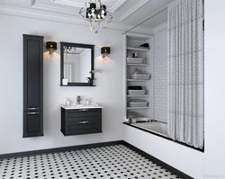 Bathroom Interior White Cabinet