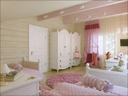 Children's bedroom interior wood