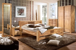 Pine bedroom interior