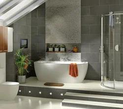 Straight bathtubs in the interior