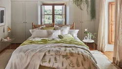 Bed linen as bedroom interior