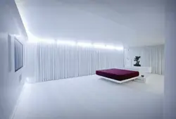 Bedroom Interior With White Ceiling